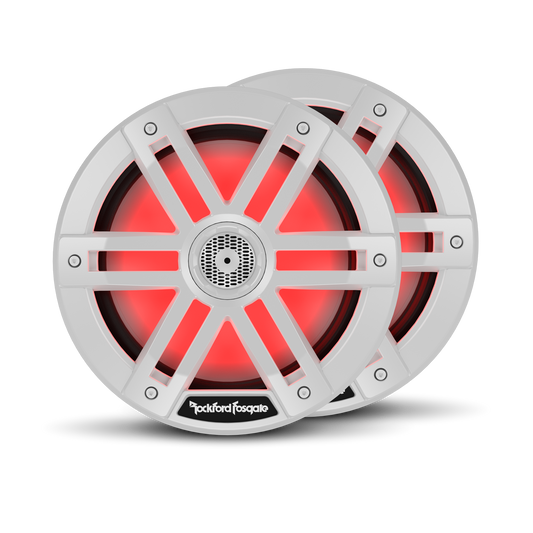 Parlante coaxial 8" RGB blanca marina
